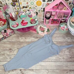 FeelinGirl Light Blue Comfort Shapewear Bodysuit Thong Seamless Women’s Small